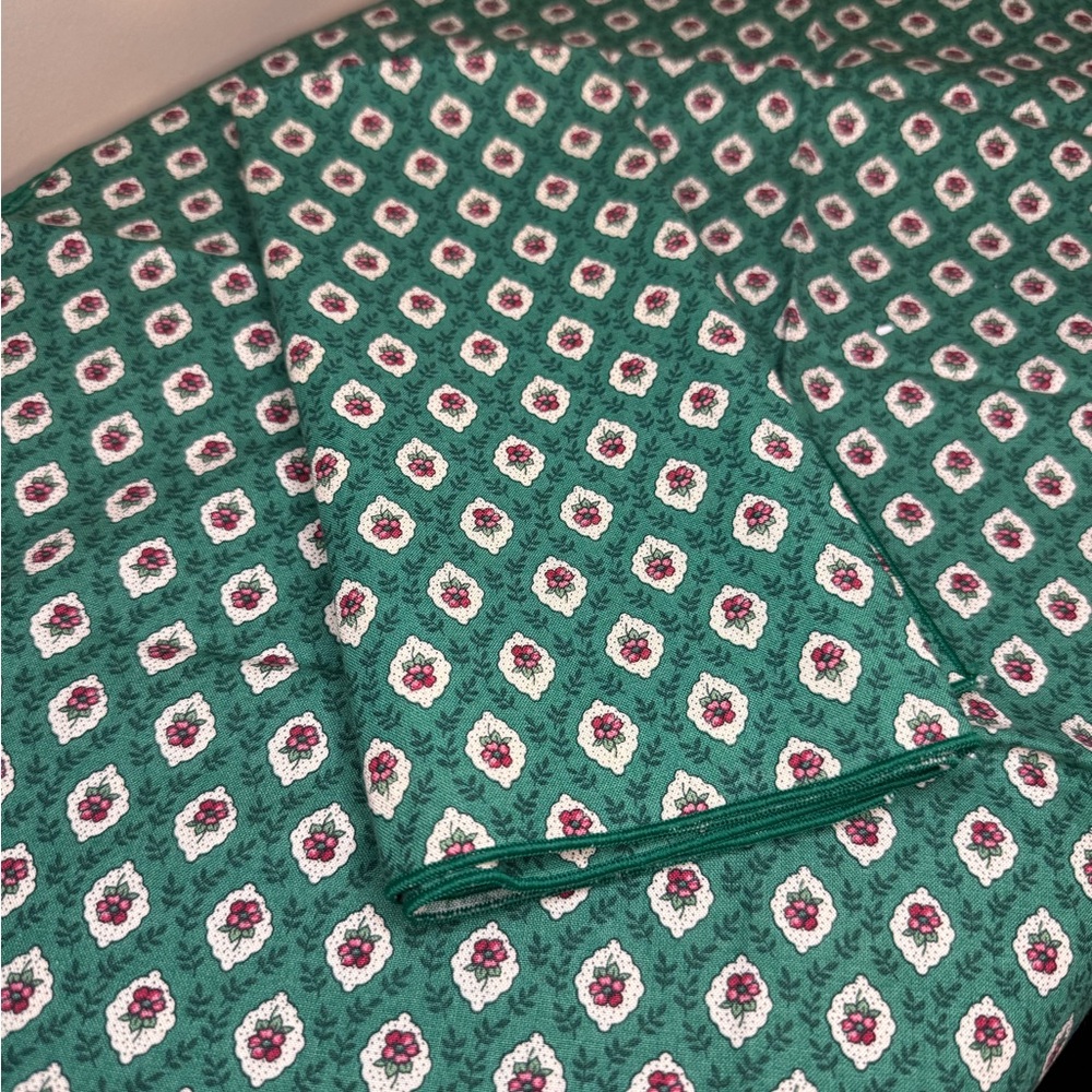 Vintage Vera Bradley Cloth Napkins | Set of 5 | Green Floral Cotton Table Linens